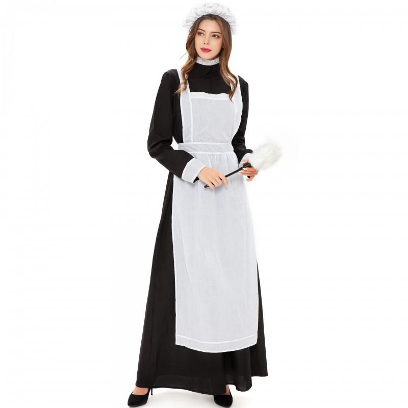 M-XL Lolita Dress Halloween Costume Anime Maid Nurse Cosplay Outfit