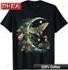 Goblincore Moth and Butterfly Moonphases Flowers Cottagecore T-Shirt Simple Stylish Tshirts Female Stylish Comfy Bold Top Rap