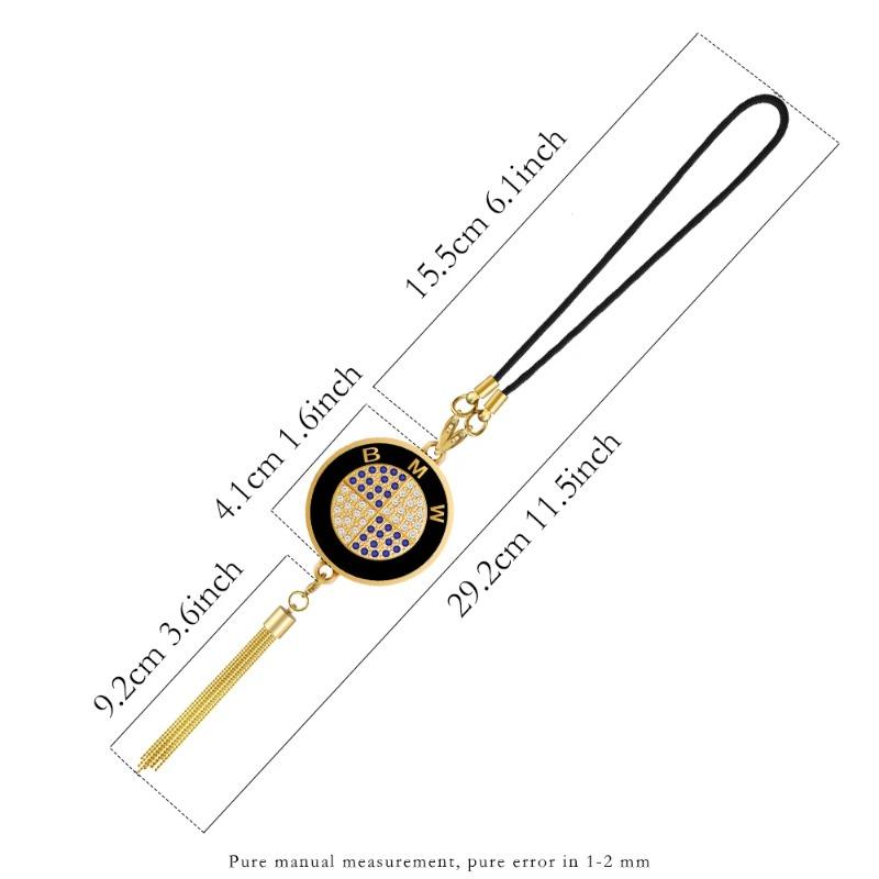 3D Металлическое Зеркало Заднего Вида Автомобиля Подвеска Украшение Аксессуары Для BMW M E46 E90 E60 F30 E39 F10 X1 X3 E87 E36 Performance