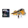 Star Wars Micro Galaxy Squadrons Anakin Jedi Interceptor Mystery Bundle Light Armor Class Scout Class Vehicle with Accessories Skywalker's - 3"