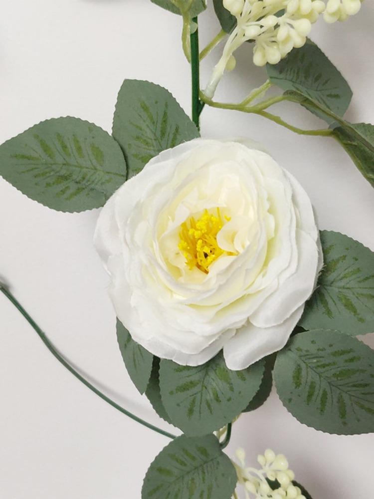 200 см Искусственные листья Цветочная зелень Искусственная гирлянда из камелий с листьями Шелковая камелия Лиана Украшения для Свадебной стены Сада Домашняя вечеринка Декор