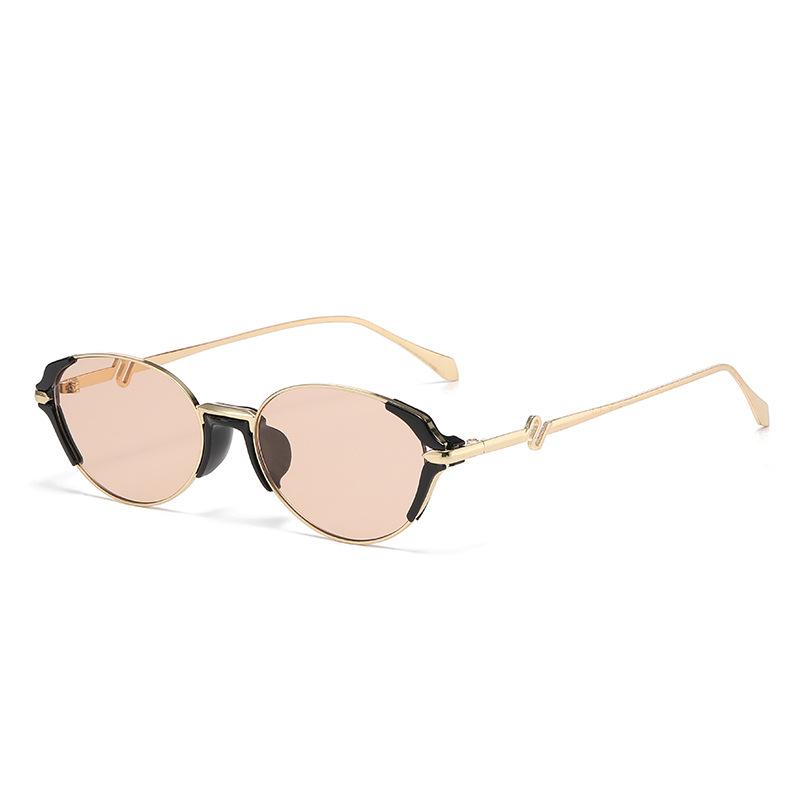 Xiaomi New Small Mirror Surface Narrow Frame Oval Sunglasses Vintage Modern Travel Photo Sunglasses For Women And Men 2541