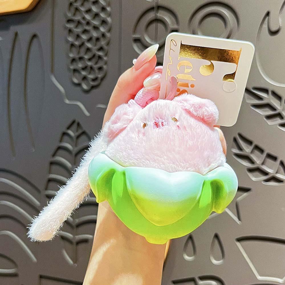 Soft Stuffed Capybara Plush Keychain PVC Banana Animal Plush Key Chain Cute Cat Plush Doll Unisex