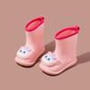 Kids' Summer Rain Boots In Yellow Duck Design for Outdoor Fun. Cute Water Shoes for Boys and Girls In Small and Medium Sizes.
