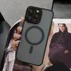 Роскошная защитная пленка для объектива из стекла, магнитный чехол для iPhone 16 15 14 Plus 11 12 13 Pro Max 16Pro 15Pro Max, полупрозрачная матовая крышка