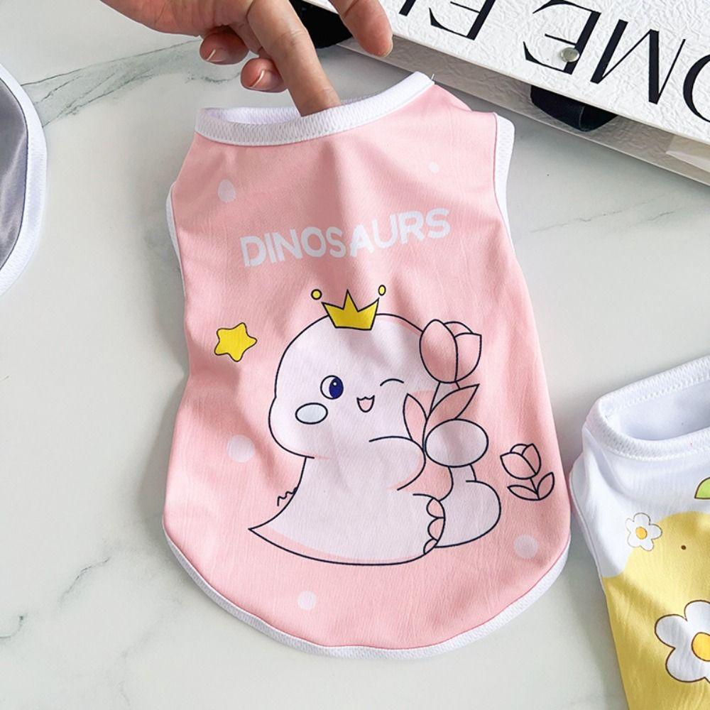 Small Dogs Dog T-Shirts Sleeveless Cat Puppy Clothes Cute Pet Vest