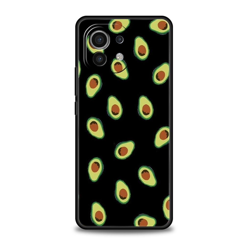 Cute Avocado Phone Case Cover for Xiaomi Mi 17 Pro Max 15 14 13 12 11 Ultra 15T 14T 13T 12T 11T Pro Lite Soft TPU Shell Fundas