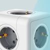Compact Socket Cube 5 Sockets Wireless Power Strip with Child Safety Short Circuit Overcurrent Fault Current Protection Portable Socket Strip