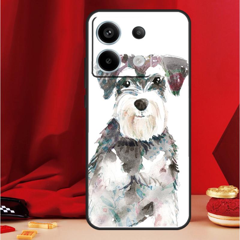 Lovely Dogs Schnauzer Case For Xiaomi Redmi Note 14 13 12 11 15 Pro Plus Redmi 15 13 10 10C 12C 13C 14C 15C Funda