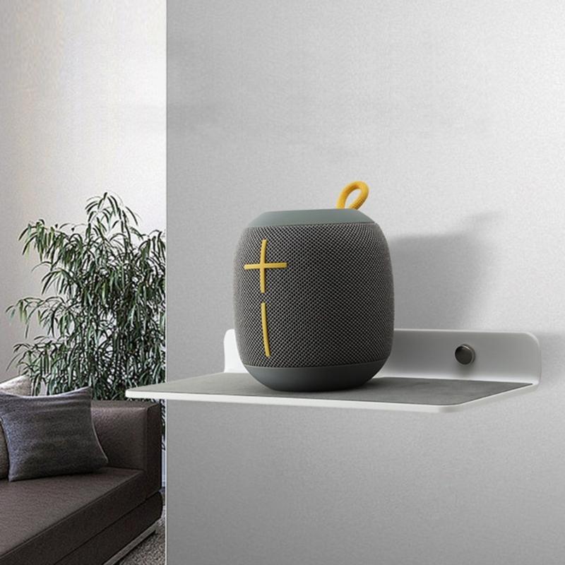 Универсальная настенная полка держатель для динамиков для маленьких портативных динамиков смартфонов настенная плавающая полка настенное крепление стойка
