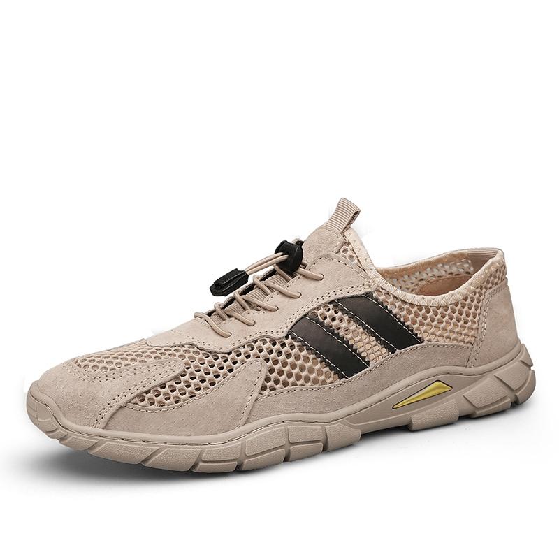 Летние мужские кроссовки, дышащая повседневная обувь, удобные мужские мокасины, сетчатая обувь, кроссовки для ходьбы на открытом воздухе