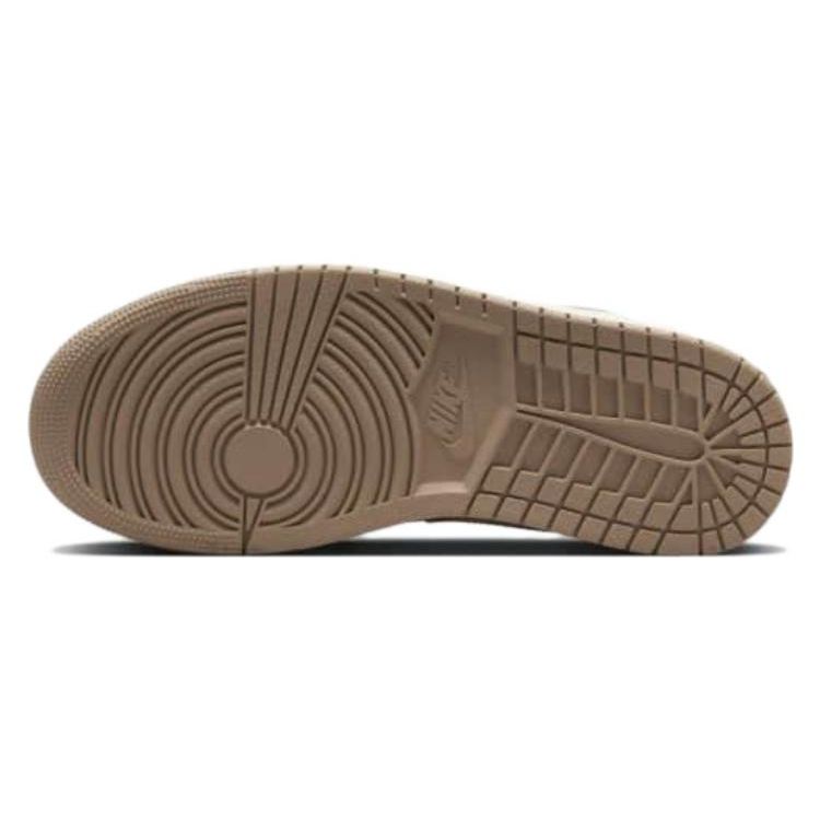 Женские кроссовки Air Jordan 1 Low Desert Коричневые с черным парусом DC0774-201