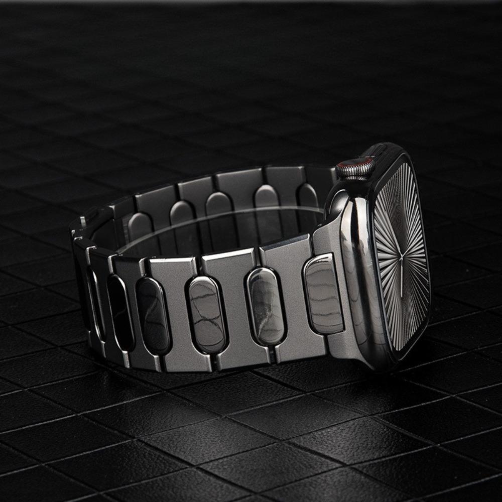 Металлический ремешок из титанового сплава для Apple Watch Ultra 3 11 10 9 8 7 SE 6 Силиконовый магнитный браслет для iWatch 42 мм 44 45 мм 46 мм 49 мм