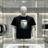 1pc Unisexs Casual Tshirt Featuring A Peaceful Moon And Design  Soft Fabric Round Neck Short Sleeves Suitable Summer Wear