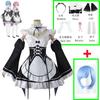 Anime Ram Rem Lolita Meid Cosplay Costume Re Life In A Different World From Zero Kara Hajimeru Isekai Seikatsu Dress Wig Suits