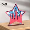 Настольная вывеска 4 июля в форме звезды, деревянный орнамент, патриотический центральный элемент стола, многоярусный поднос, декор для дома и офиса на День независимости