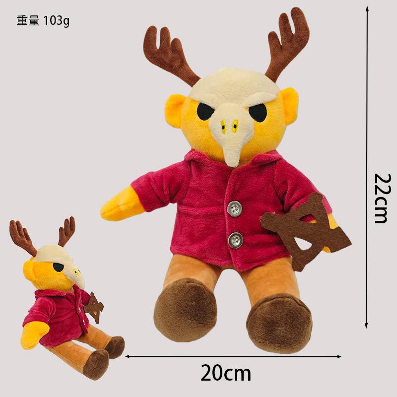 2026 New 99 Nights In The Forest Plush Game Merchandise Brown Stand And Sit Elk Deer White Owl Stuffed Doll Pillow For Kid Gifts