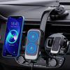 Wireless Car Charger, Double Coil, 15w, Qi Fast Charging, Car Charge, Auto Clamping Phone Mount, Air Vent Holder For Samsung And