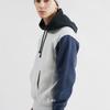 Champion Multicolor Fleece Lined , Winter Sweatshirt Men's Gray Patchwork (Unisex) Sweatshirts C3 S108 M350