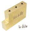 Musiclily Ultra Brass Tremolo Block, 37mm, Fat Brass L-Shaped Block for Floyd Rose Guitars
