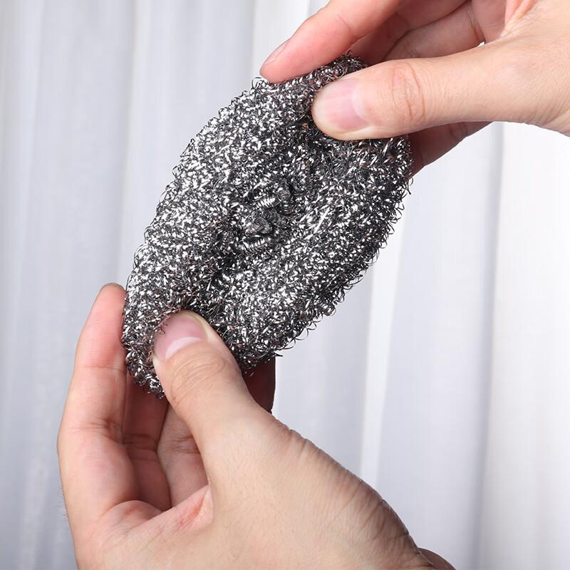 Yunlei Steel Wool Scrubber, 6-Pack, Kitchen Dish Washing Brush, No Shedding, Large Size, Multi-Functional Cleaning Ball