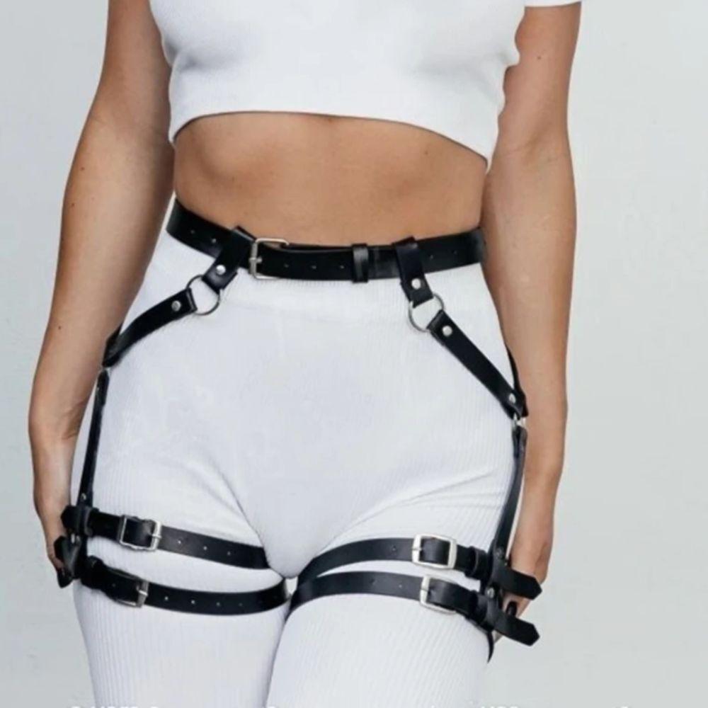 Полый ремень из ПУ кожи для брюк Панк Боди Харнесс Ремень Харнесс Поясной ремень Аксессуары для талии