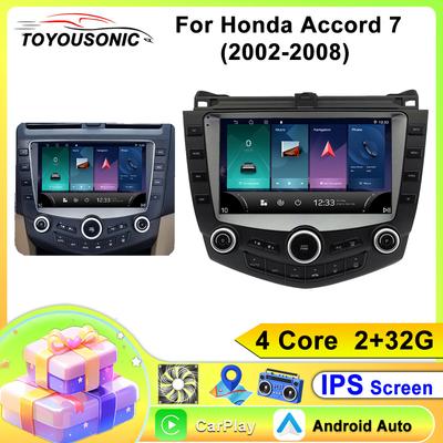 Android Car Radio For Honda Accord 7 2003-2007 2 din Multimedia Player 4G WIFI GPS Carplay Head Unit Auto Stereo