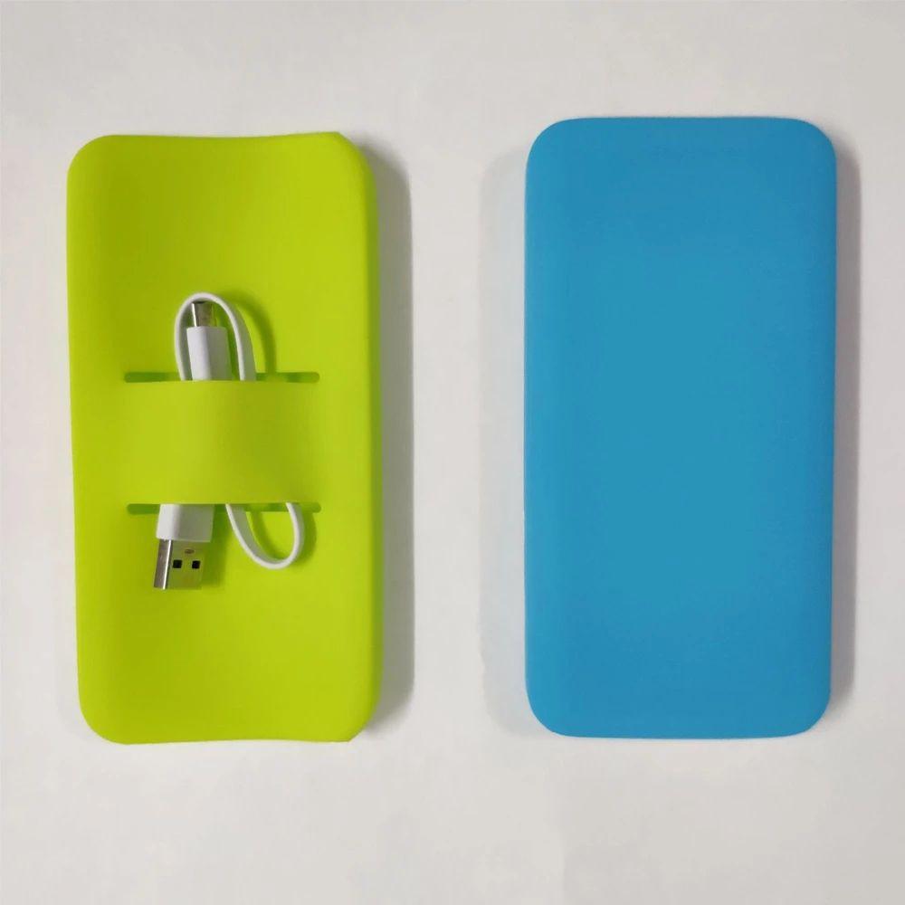 Для Xiaomi Power Bank Крышка Power Bank Чехол Power Bank Силиконовый защитный чехол с рукавом из кожи