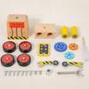 Assembly Handmade Wooden Robot Disassembles Screws And Nuts Children Puzzle Toy