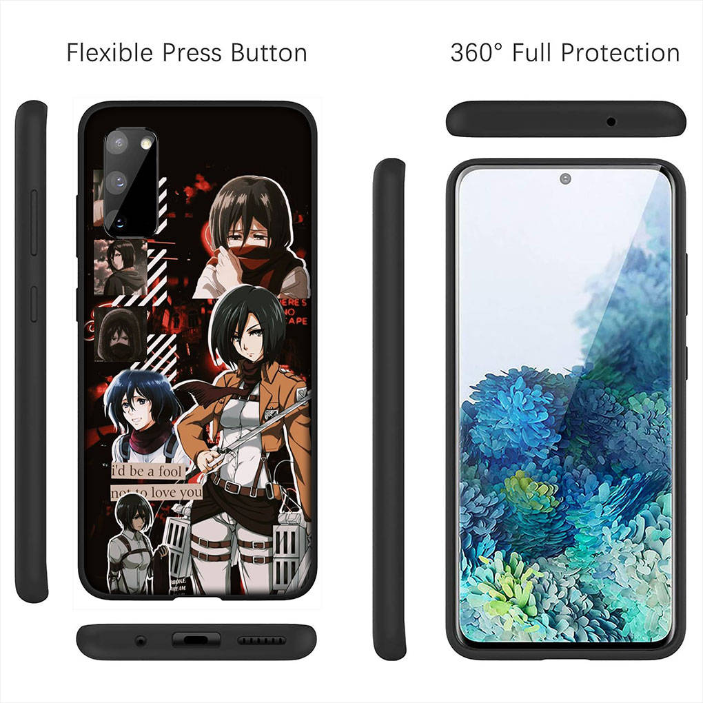 Чехол для iPhone 16 15 Xiaomi Redmi Note 14 13 12 11 Pro Max X 8 16e Samsung Galaxy S25 S24 S23 Moto OPPO Huawei Аниме Атака титанов Levi Чехол для телефона