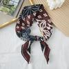 Thin cotton and linen small square scarf fresh and breathable women's soft literary and decorative small silk scarf summer scarf women's versatile 