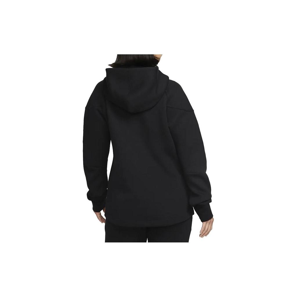 Nike Куртка с капюшоном и принтом в виде букв Color Block, с длинным рукавом, женская, черная FB8339-010