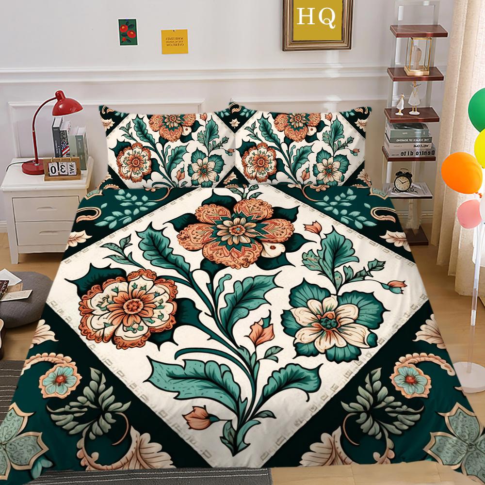 Декор спальни из микрофибры с красивым цветочным принтом, женское покрывало, королевский размер, домашнее постельное белье, костюм