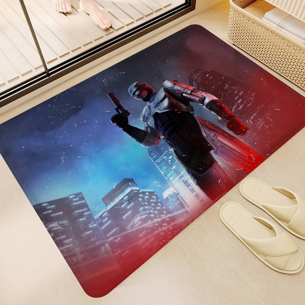 Боевик Р-Робокоп Коврик для ванной Детская комната Спальня Декорация Балкон Противоскользящий Придверный коврик Гостиная Приветственный коврик