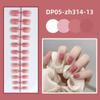 24pcs Full Cover Glossy Wearable Fake Nails Solid Color Press Wearable False Nails Nail Tips Women