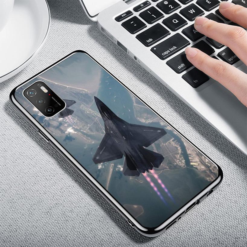 Military Aircraft Warship Fighter Phone Case For Xiaomi Poco X7 X6 X5 Pro F7 Ultra Redmi 15C 15 13C 13 12C 12 10 10A 10C 9 9A 9C