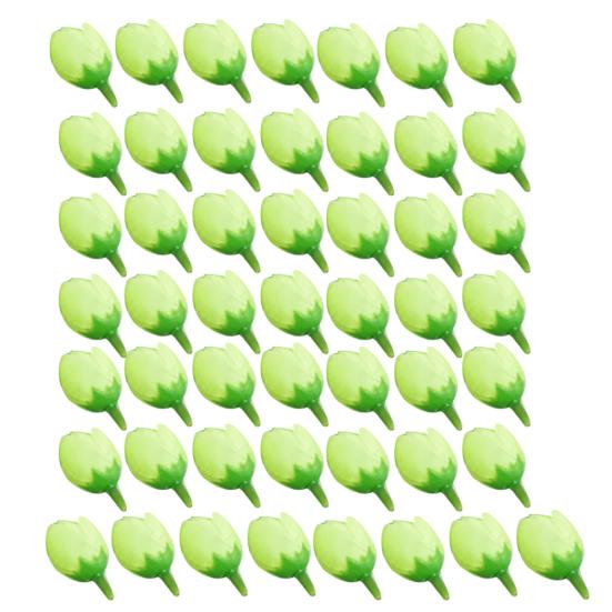50Pcs 2cm Fake Roses Bud Artificial Flower Wedding Bride Bouquet DIY Party Decor