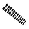 Pack of 24 Short Ballerina Safe Scratch-resistant Coffin False Nails French Style DIY Graceful Personality Acrylic Nail