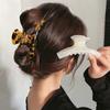 Korean Hair Claw for Thick Hair Large Acetate French Clips Leopard Print Barrettes Women Strong Hold Hair Accessories