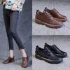 Весна и осень 2024 года. Новые винтажные ботинки. Женские туфли на плоской подошве. Студенты могут носить туфли ручной работы в британском стиле.