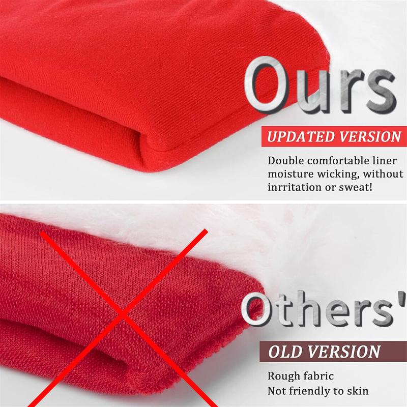 Winter Santa Claus Hat Christmas Hats For Adult Children Women Kid Gift Fashion Keep Warm Outdoors Acrylic Fibers