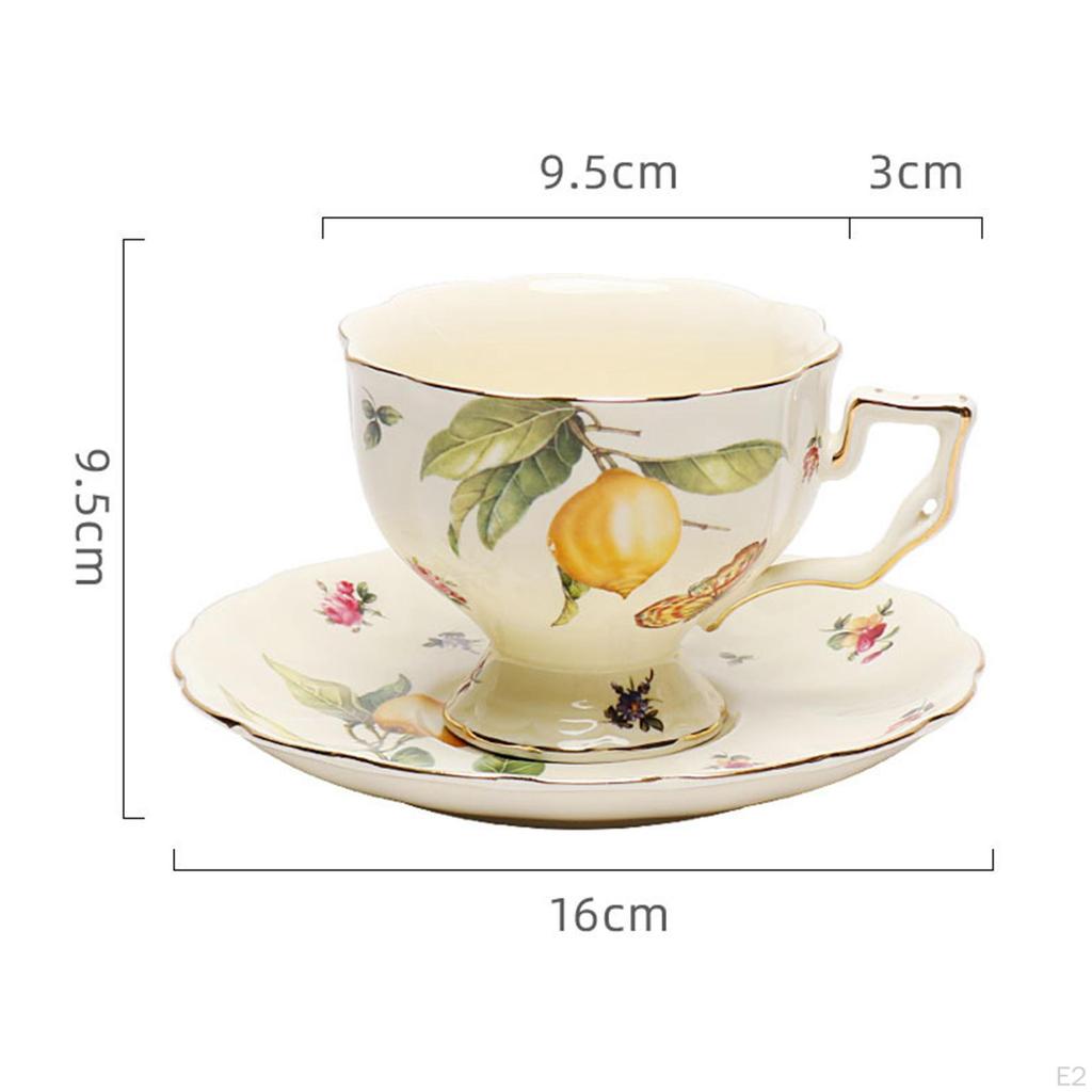 Ceramic Coffee Cup with Saucer Cappuccino Multi Purpose Unique Gadget Accessories Home Decor