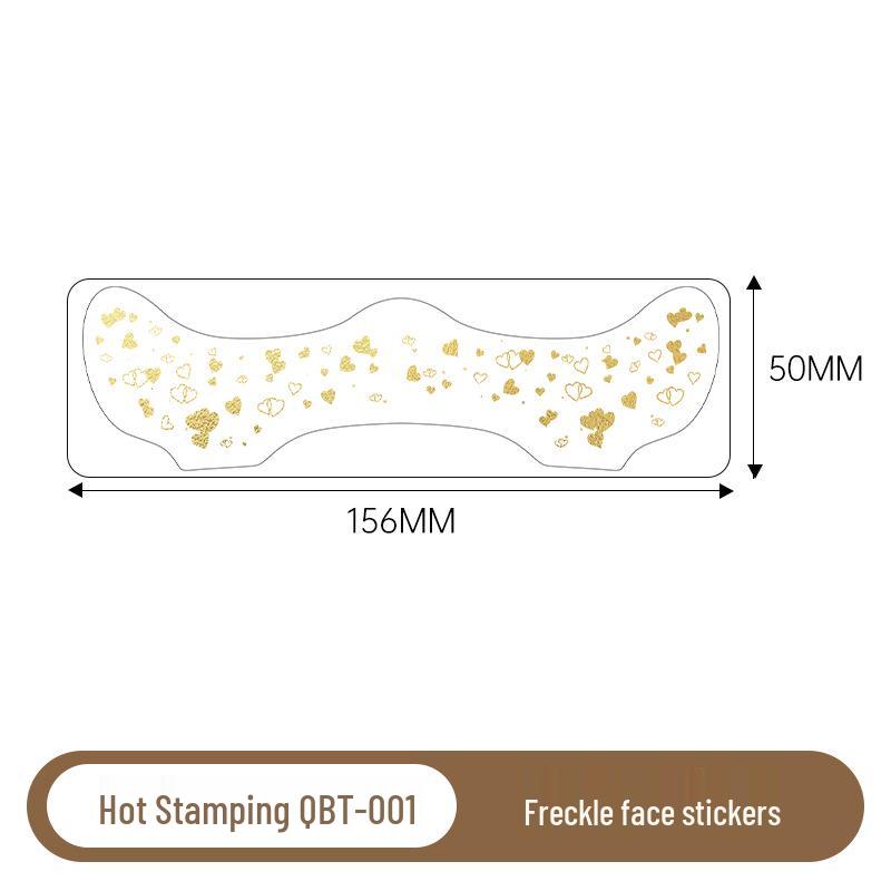 Gold & Silver Glitter Waterproof Christmas Freckle Tattoo Stickers for Party Makeup