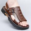 Модные сандалии мужские летние модные сандалии с открытым носком на толстой подошве деловые сандалии дышащие высококачественные сандалии для походов на открытом воздухе с противоскользящим покрытием