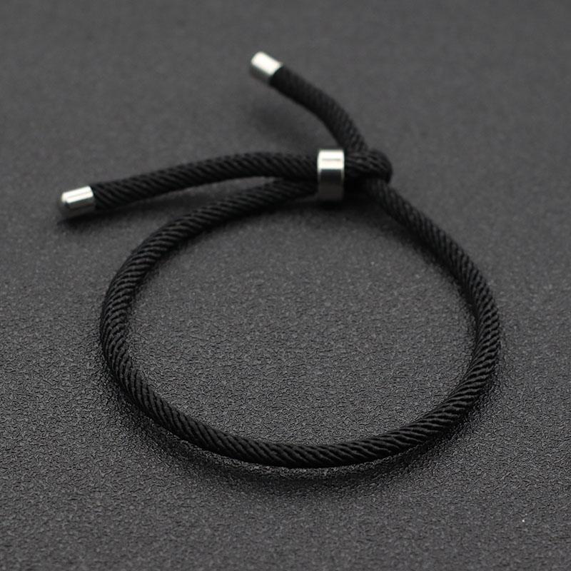 New Minimalist Rope Bracelet Men 100% Unfading Stainless Steel Braclet Adjustable Cord Chain Braslet Pulseira Homme Gift For Him