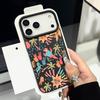 Для чехла iPhone 17 Pro Max Роскошный красочный мультяшный узор Кожаная текстура Силиконовая накладка Для iPhone 16 Pro Max 15 14 13 12 11 16E Air