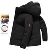 Men's Winter Hooded Down Jacket - Warm Outerwear In Black, Ginger, Yellow