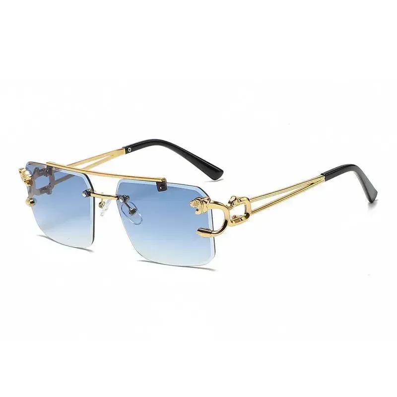 Новые спортивные панк-солнцезащитные очки Y2K Женские дизайнерские прямоугольные очки Мужские очки класса люкс Защита UV400