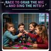 Microphone Karaoke Singing Game Answer Cards Family Interactive Game Tabletop