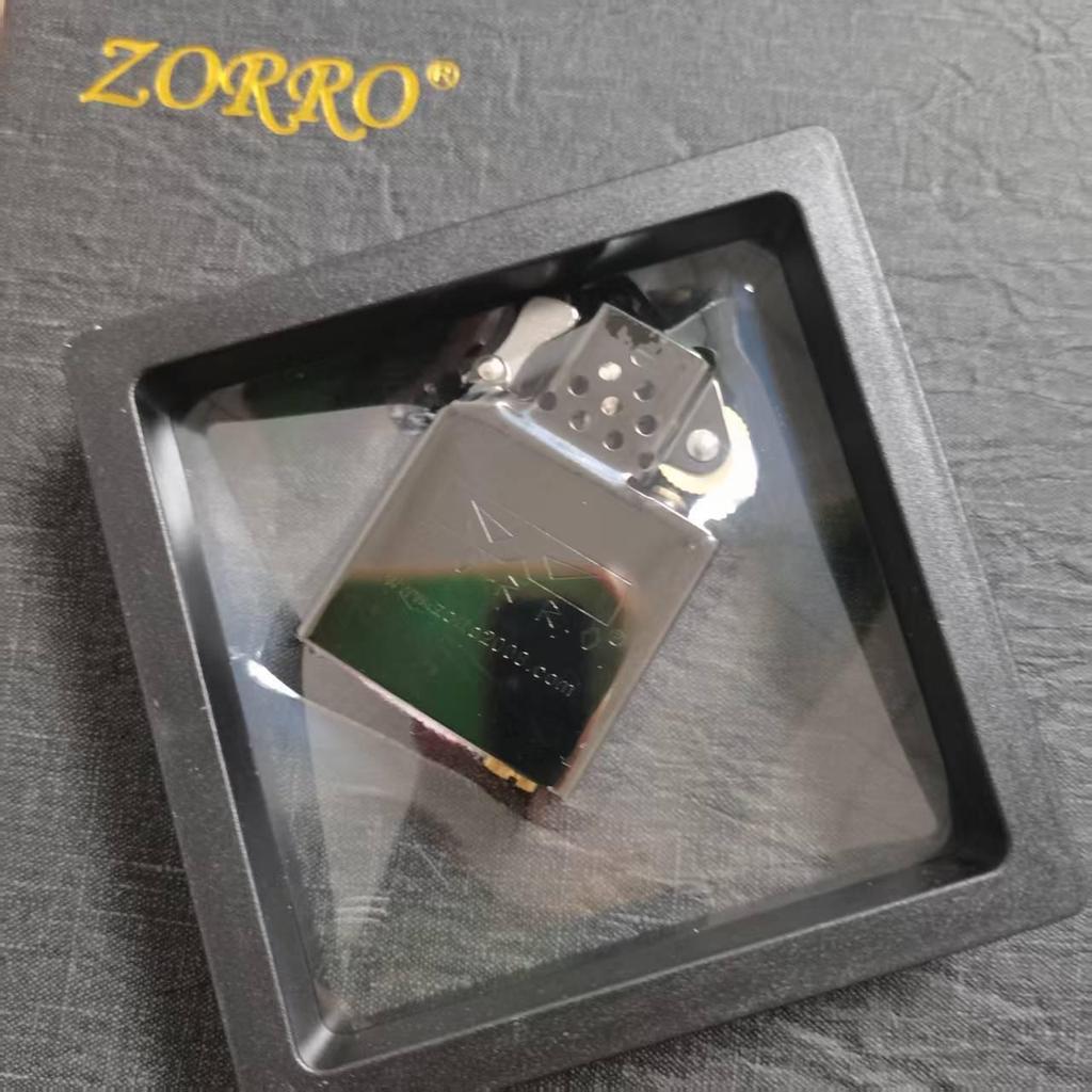 Ветрозащитная керосиновая зажигалка ZORRO Z910S, реплика 1941 года, со сменным баком и огнивом второго поколения